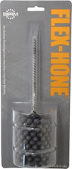 Brush Research Mfg. - 2-1/4" Bore Diam, 180 Grit, Silicon Carbide Flexible Hone - Extra Fine, 8" OAL - Exact Tooling