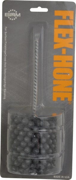 Brush Research Mfg. - 2-3/4" Bore Diam, 240 Grit, Silicon Carbide Flexible Hone - Extra Fine, 8" OAL - Exact Tooling