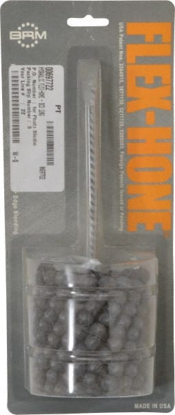 Brush Research Mfg. - 3" Bore Diam, 120 Grit, Silicon Carbide Flexible Hone - Fine, 8" OAL - Exact Tooling