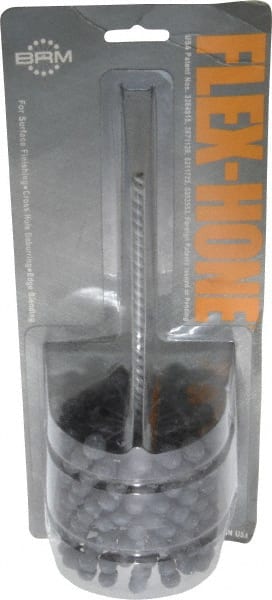 Brush Research Mfg. - 3" Bore Diam, 240 Grit, Silicon Carbide Flexible Hone - Extra Fine, 8" OAL - Exact Tooling