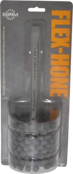 Brush Research Mfg. - 3" Bore Diam, 320 Grit, Silicon Carbide Flexible Hone - Extra Fine, 8" OAL - Exact Tooling