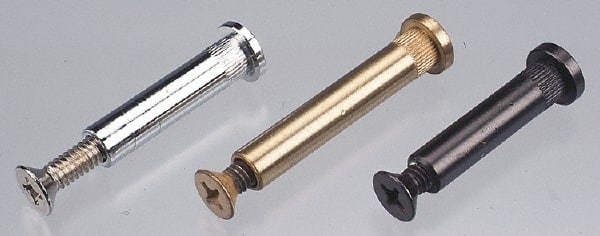 Made in USA - 1/4-20 Thread Barrel, Slotted/Phillips Drive, Stainless Steel Sex Bolt & Binding Post - 3/4" Long Barrel, Grade 18-8 - Exact Tooling