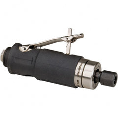 Dynabrade - 1/4" Collet, Straight Handle, Air Straight Die Grinder - 24,000 RPM, Rear Exhaust, 29 CFM, 0.5 hp, 90 psi, 1/4" Inlet - Exact Tooling