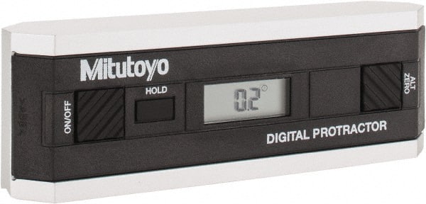 Mitutoyo - 0.10 dg Resolution Digital Combination Protractor and Inclinometer - Multiple dg Accuracy, Multiple dg Range - Exact Tooling
