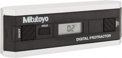Mitutoyo - 0.10 dg Resolution Digital Combination Protractor and Inclinometer - Multiple dg Accuracy, Multiple dg Range - Exact Tooling