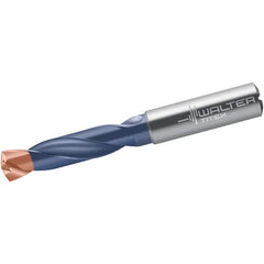 Walter-Titex - 14.5mm 140° Spiral Flute Solid Carbide Screw Machine Drill Bit - Exact Tooling