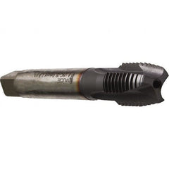 Emuge - 1-3/8 - 8 UNC, 4 Flute, TiCN Finish, Cobalt Spiral Point Tap - Plug Chamfer, Right Hand Thread, 7-7/8" OAL, 1.654" Thread Length, 1.108" Shank Diam, 2B Class of Fit, Series Rekord B - Exact Tooling