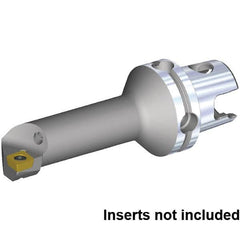 Kennametal - Right Hand Cut, 32mm Min Bore Diam, Size KM40TS Steel Modular Boring Cutting Unit Head - 55.09mm Max Bore Depth, Through Coolant, Compatible with CP.. 09T308, CP.. 3252 - Exact Tooling