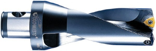 Komet - 4-1/2" Max Drill Depth, 2xD, 2-1/4" Diam, Indexable Insert Drill - 2 Inserts, ABS 80 Modular Connection Shank - Exact Tooling