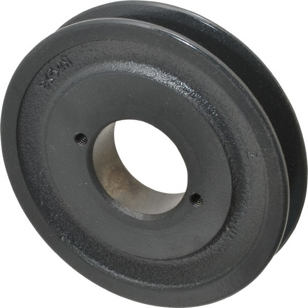 Browning - 1 Groove, 3/8 to 1-1/2 Bore Diam, 4-3/4" Outside Diam, QD Bushed V Belt Sheave - 4.0 A Diam Belt Pitch - Exact Tooling