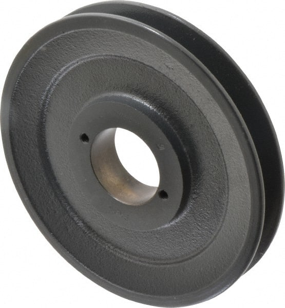 Browning - 1 Groove, 3/8 to 1-1/2 Bore Diam, 6-1/4" Outside Diam, QD Bushed V Belt Sheave - 5.5 A Diam Belt Pitch - Exact Tooling