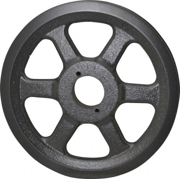 Browning - 1 Groove, 3/8 to 1-1/2 Bore Diam, 8-3/4" Outside Diam, QD Bushed V Belt Sheave - 8.0 A Diam Belt Pitch - Exact Tooling