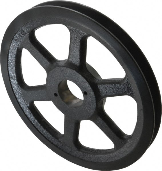 Browning - 1 Groove, 3/8 to 1-1/2 Bore Diam, 9-1/4" Outside Diam, QD Bushed V Belt Sheave - 8.5 A Diam Belt Pitch - Exact Tooling