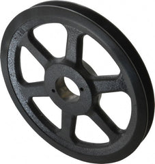 Browning - 1 Groove, 3/8 to 1-1/2 Bore Diam, 9-1/4" Outside Diam, QD Bushed V Belt Sheave - 8.5 A Diam Belt Pitch - Exact Tooling