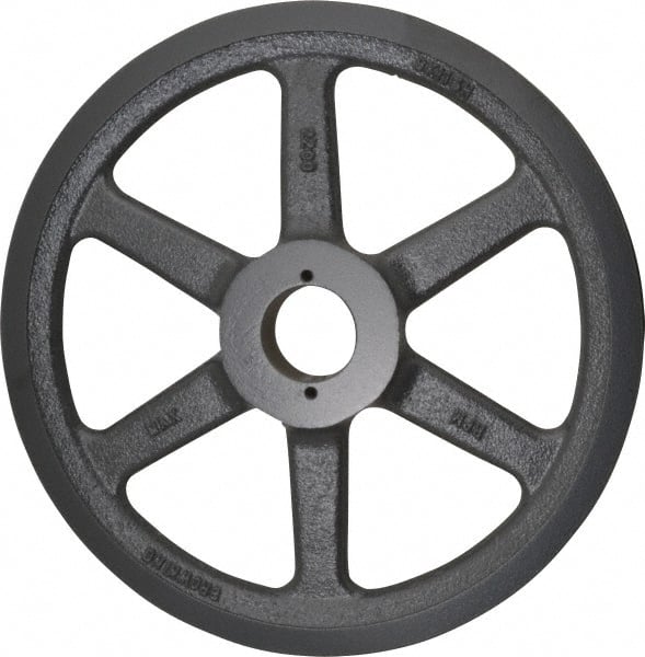 Browning - 1 Groove, 3/8 to 1-1/2 Bore Diam, 11-1/4" Outside Diam, QD Bushed V Belt Sheave - 10.5 A Diam Belt Pitch - Exact Tooling