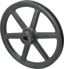 Browning - 5/8" Bore, 1-15/32 Long, 9-1/4" Outside Diam, Finished Bore Single Groove V Belt Sheave - 3/4" Wide, 8.66" Pitch Diam of 3L Belt, 9" Pitch Diam of 4L Belt - Exact Tooling