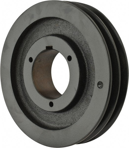 Browning - 2 Groove, 3/4 to 2-11/16 Bore Diam, 8.35" Outside Diam, QD Bushed V Belt Sheave - 7.6 A Diam Belt Pitch - Exact Tooling