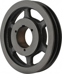 Browning - 2 Groove, 3/4 to 2-11/16 Bore Diam, 9-3/4" Outside Diam, QD Bushed V Belt Sheave - 9.0 A Diam Belt Pitch - Exact Tooling
