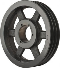 Browning - 3 Groove, 3/4 to 2-11/16 Bore Diam, 11.35" Outside Diam, QD Bushed V Belt Sheave - 10.6 A Diam Belt Pitch - Exact Tooling