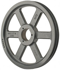 Browning - 2 Groove, 3/4 to 2-11/16 Bore Diam, 15-3/4" Outside Diam, QD Bushed V Belt Sheave - 15.0 A Diam Belt Pitch - Exact Tooling