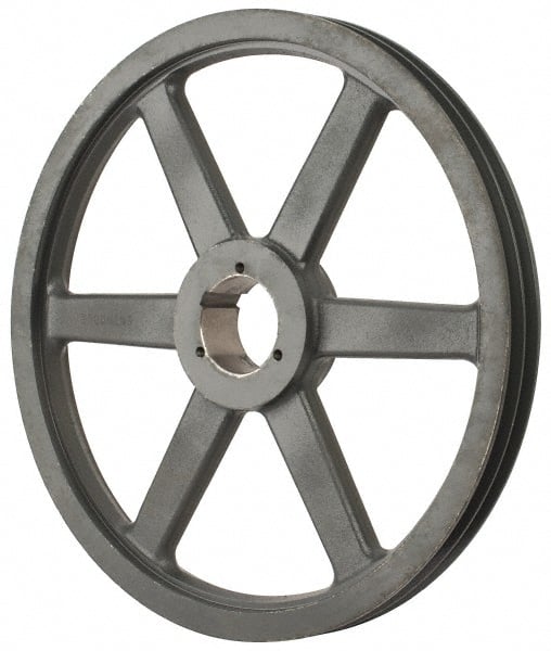 Browning - 2 Groove, 3/4 to 2-11/16 Bore Diam, 18-3/4" Outside Diam, QD Bushed V Belt Sheave - 18.0 A Diam Belt Pitch - Exact Tooling