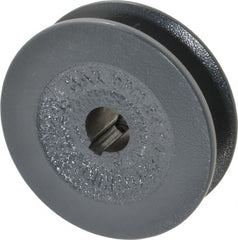 Browning - 5/8" Bore, 1-1/16 Long, 2.8" Outside Diam, Finished Bore Single Groove V Belt Sheave - 13/16" Wide, 2.6 Belt Pitch B, 2.2" Pitch Diam of 4L Belt - Exact Tooling