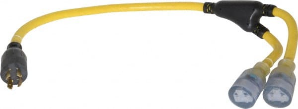 Southwire - 4 Conductors, 125/250 VAC, 20 Amp, 12 AWG, Generator Cord - For Use with NEMA Receptacles on Generators - Exact Tooling