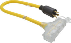 Southwire - 3 Conductors, 125 VAC, 15 Amp, 12 AWG, Twist-To-Lock Power Generator Adapter - For Use with NEMA Receptacles on Generators - Exact Tooling