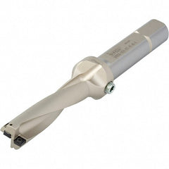 Iscar - 3/4" Max Drill Depth, 1xD, 3/4" Diam, Indexable Insert Drill - 2 Inserts, 3/4" Shank Diam, Straight Shank - Exact Tooling