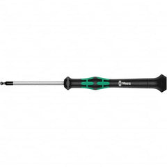 Wera - 3/32" Hex Ball End Driver - 2-3/8" Bade Length, Multi Handle, 262mm OAL - Exact Tooling