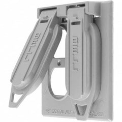 Hubbell Wiring Device-Kellems - Weatherproof Box Covers Cover Shape: Rectangle Number of Holes in Outlet: 1 - Exact Tooling