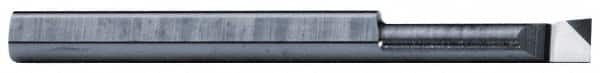 Scientific Cutting Tools - 0.16" Min Bore Diam, 1/4" Max Bore Depth, 3/16 Shank Diam, Corner Radius Boring Bar - 0.004" Corner Radius, Right Hand Cut, Diamond-Tipped, Uncoated - Exact Tooling