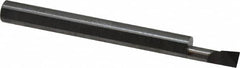 Scientific Cutting Tools - 0.14" Min Bore Diam, 0.4" Max Bore Depth, 3/16 Shank Diam, Corner Radius Boring Bar - 0.004" Corner Radius, Right Hand Cut, Diamond-Tipped, Uncoated - Exact Tooling