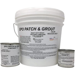Made in USA - 2 Gal Concrete Repair/Resurfacing - Medium Gray, 25 Sq Ft Coverage, Epoxy Resin - Exact Tooling