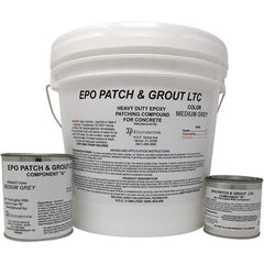 Made in USA - 2 Gal Concrete Repair/Resurfacing - Medium Gray, 25 Sq Ft Coverage, Epoxy Resin - Exact Tooling