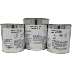 Made in USA - 1 Gal Gloss High-Solid Gray Concrete Floor Coating - 150 Sq Ft/Gal Coverage, 87 g/L VOC Content - Exact Tooling