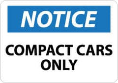 NMC - "Notice - Company Is Not Responsible for Loss or Damage to Parked Cars", 10" Long x 14" Wide, Pressure-Sensitive Vinyl Safety Sign - Rectangle, 0.004" Thick, Use for Accident Prevention - Exact Tooling