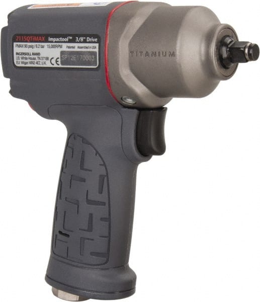 Ingersoll-Rand - 3/8" Drive, 15,000 RPM, 300 Ft/Lb Torque Impact Wrench - Pistol Grip Handle, 1,500 IPM, 17 CFM, 1/4" NPT Inlet - Exact Tooling