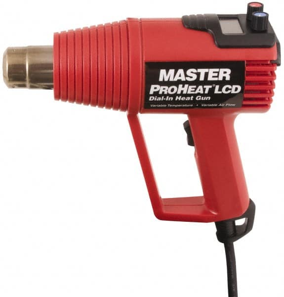 Master Appliance - 130 to 1,000°F Heat Setting, 4 to 16 CFM Air Flow, Heat Gun - 120 Volts, 11 Amps, 1,300 Watts, 6' Cord Length - Exact Tooling
