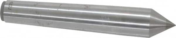 Made in USA - Carbide-Tipped Alloy Steel Standard Point Solid Dead Center - Jarno 6 Taper, 4-1/2" OAL - Exact Tooling
