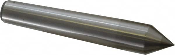 Made in USA - Carbide-Tipped Alloy Steel Standard Point Solid Dead Center - Jarno 8 Taper, 6" OAL - Exact Tooling