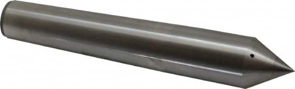 Made in USA - Carbide-Tipped Alloy Steel Standard Point Solid Dead Center - Jarno 9 Taper, 6-3/4" OAL - Exact Tooling