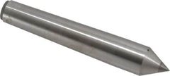 Made in USA - Carbide-Tipped Alloy Steel Standard Point Solid Dead Center - Jarno 10 Taper, 7-1/2" OAL - Exact Tooling