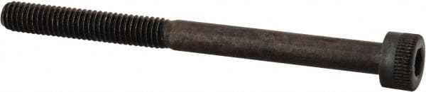 Made in USA - M4x0.70 Metric Coarse Hex Socket Drive, Socket Cap Screw - Grade 12.9 Alloy Steel, Black Oxide Finish, Partially Threaded, 50mm Length Under Head - Exact Tooling