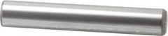 Made in USA - 1" Diam x 6" Pin Length Grade 8 Alloy Steel Standard Dowel Pin - Bright Finish, C 47-58 & C 60 (Surface) Hardness, 117,800 Lb (Single Shear), 235,600 Lb (Double Shear) Breaking Strength, 1 Beveled & 1 Rounded End - Exact Tooling