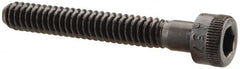 Made in USA - #10-24 UNC Hex Socket Drive, Socket Cap Screw - Alloy Steel, Black Oxide Finish, Partially Threaded, 1-3/8" Length Under Head - Exact Tooling
