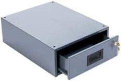 Durham - Steel Workbench & Workstation Drawer - 19-1/2" Deep, 5" High, Use with Durham 4,000, 12,000 & 14,000 Lb Capacity Folding Leg Workbenches - Exact Tooling