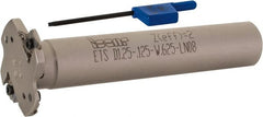 Iscar - Shank Connection, 1/8" Cutting Width, 5/16" Depth of Cut, 1-1/4" Cutter Diam, 2 Tooth Indexable Slotting Cutter - 5/8" Shank Diam, ETS-LN08 Toolholder, LNET Insert, Right Hand Cutting Direction - Exact Tooling