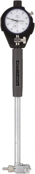 Mitutoyo - 11 Anvil, 50" to 150" Dial Bore Gage - 0.01mm Graduation, 15" Gage, Carbide Anvil - Exact Tooling