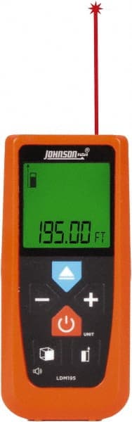 Johnson Level & Tool - 0.05 m to 59.44 m Distance Range, Laser Distance Finder - 2 AAA Alkaline Batteries, Accurate to 1/16 Inch - Exact Tooling